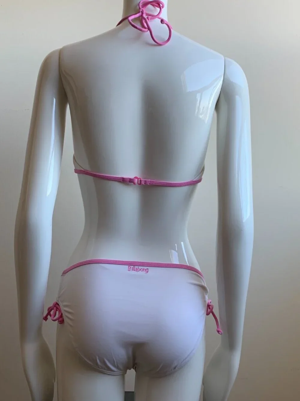 Billabong Girls Kids swim white & pink bikini billi girls